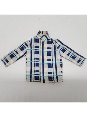 Vintage 1960s Handmade Checkered Shirt Suitable for Ken Doll Clothes